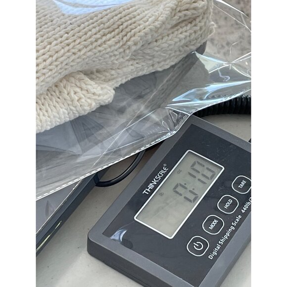 Vintage 90s College Point Sweater Size Medium Crochet Peter Pan Deadstock NEW - Picture 7 of 8